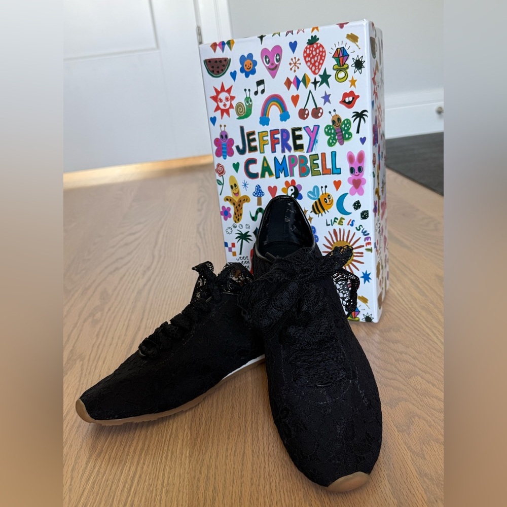 Jeffrey Campbell Black Lace Shoes